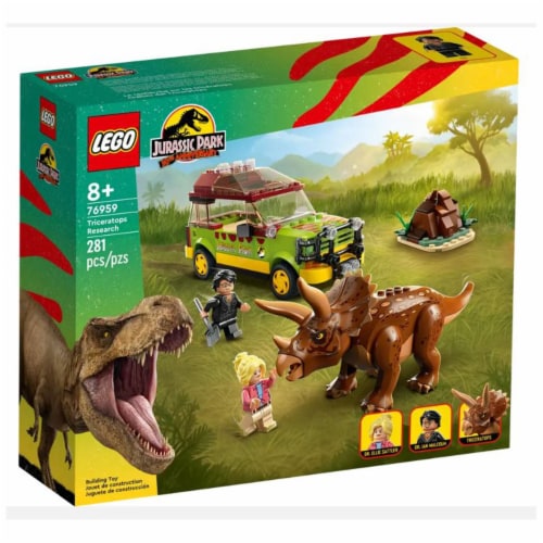 LEGO® Jurassic World Triceratops Research Set Perspective: front