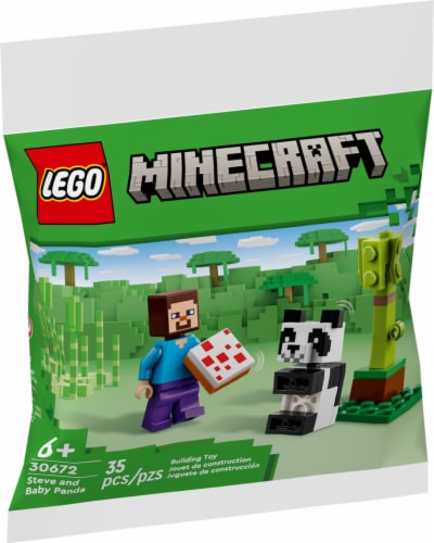 LEGO Minecraft Steve And Baby Panda 30672 Perspective: front