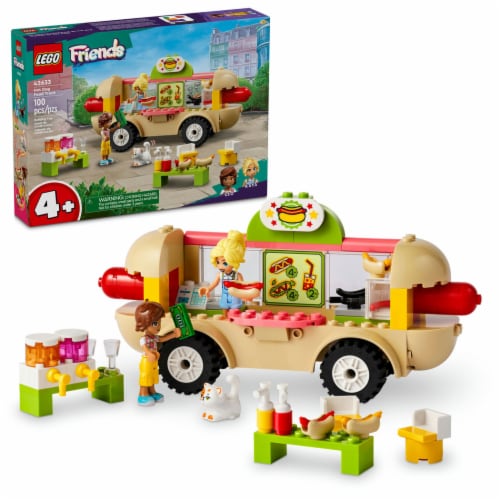 LEGO® Friends Hot Dog Food Truck Building Toy Set 42633 Perspective: front
