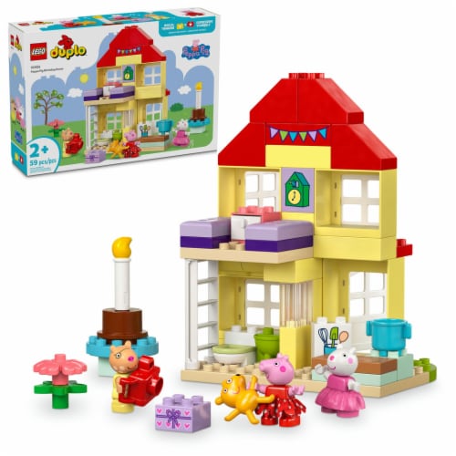 LEGO® Duplo® Peppa Pig Birthday House Toddler Playset Perspective: front