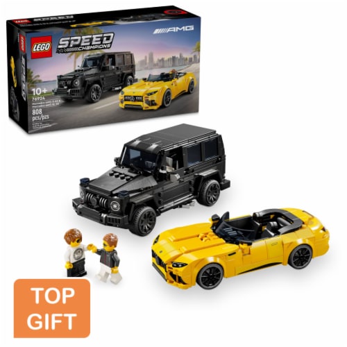 LEGO Speed Champions Mercedes-AMG G 63 & Mercedes-AMG SL 63 F1 Toy Car 76924 Perspective: front