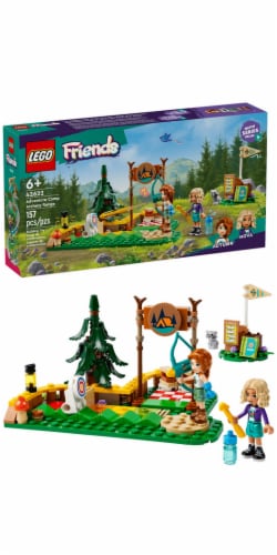 LEGO® Friends™ Adventure Camp Archery Range Toy with Mini Dolls Perspective: front