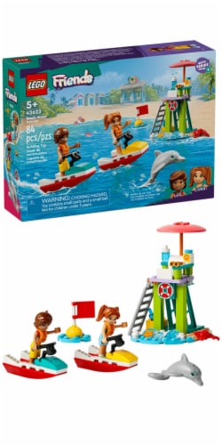 LEGO® Friends™ Beach Water Scooter Lifeguard Toy with Mini Dolls 42623 Perspective: front