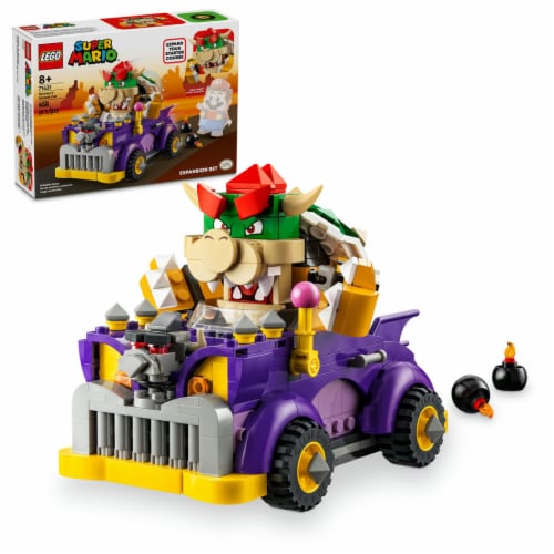 LEGO® 71431 Super Mario™ Bowser's Muscle Car Expansion Set Perspective: front