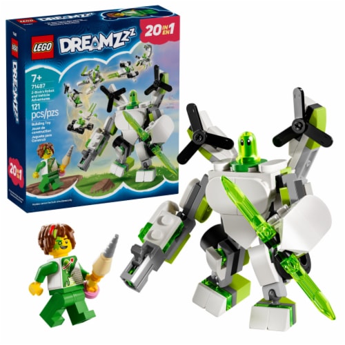 LEGO DREAMZzz Z-Blob's Robot and Vehicle Adventures Mech Toy Building Kit 71487 Perspective: front