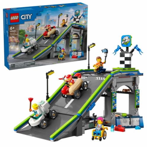 LEGO City No Limits: Race Car Ramp Track Building Toy 60460 Perspective: front