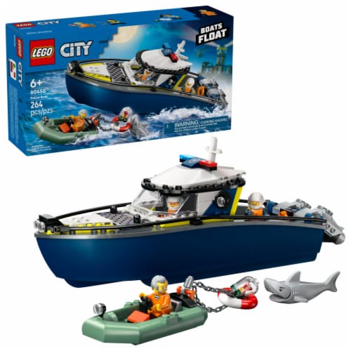LEGO City Police Boat Chase Building Toy 60456 Perspective: front
