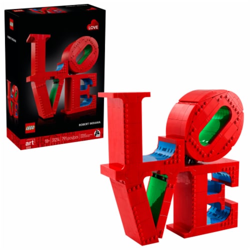 LEGO Art LOVE Collectible Building Set, Home Décor and Couples Gift Idea 31214 Perspective: front