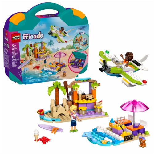 LEGO Friends Creative Beach and Travel Suitcase Toy Building Set 42672 Perspective: front