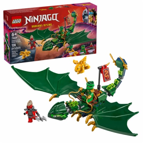 LEGO NINJAGO Lloyd's Green Forest Dragon Toy 71829 Perspective: front