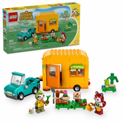 LEGO Animal Crossing Leif's Caravan & Garden Shop Building Toy 77054 Perspective: front