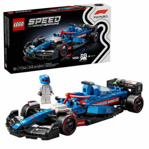 LEGO® Speed Champions Visa Cash App RB VCARB 01 F1 Race Car 77246 Building Set Perspective: front