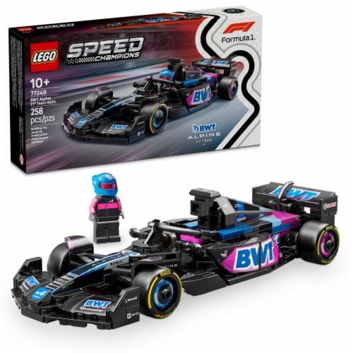 LEGO® Speed Champions BWT Alpine F1 Team A524 Race Car 77248 Building Set Perspective: front