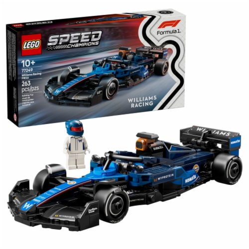 LEGO Speed Champions Williams Racing FW46 F1 Race Car Toy Building Set 77249 Perspective: front