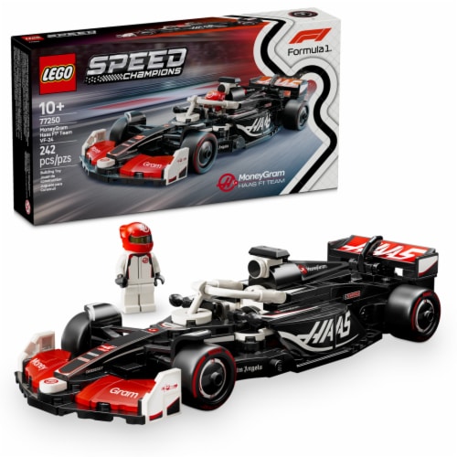 LEGO® Speed Champions MoneyGram Haas F1 Team VF-24 Race Car 77250 Building Set Perspective: front