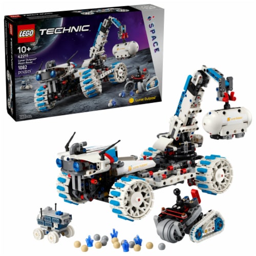 LEGO Technic Lunar Outpost Moon Rover Space Vehicle 42211 Perspective: front