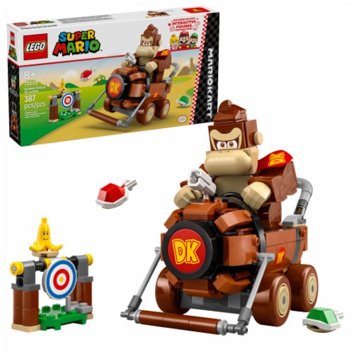 LEGO Super Mario: Mario Kart Donkey Kong & DK Jumbo Building Toy 72033 Perspective: front