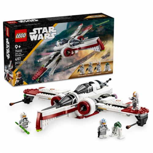 LEGO Star Wars: Revenge of the Sith ARC-170 Starfighter Spaceship Building Toy 75402 Perspective: front