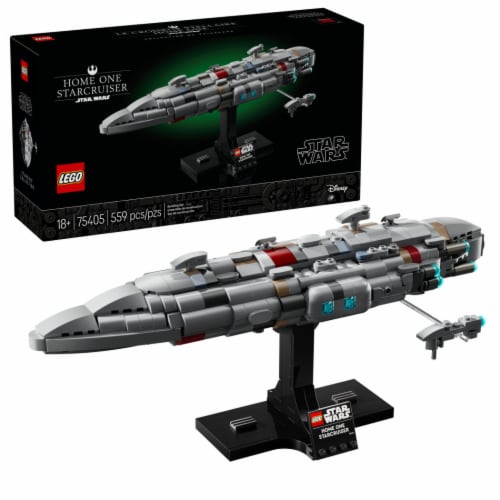 LEGO Star Wars Home One Starcruiser Buildable Spaceship Toy Model Kit 75405 Perspective: front