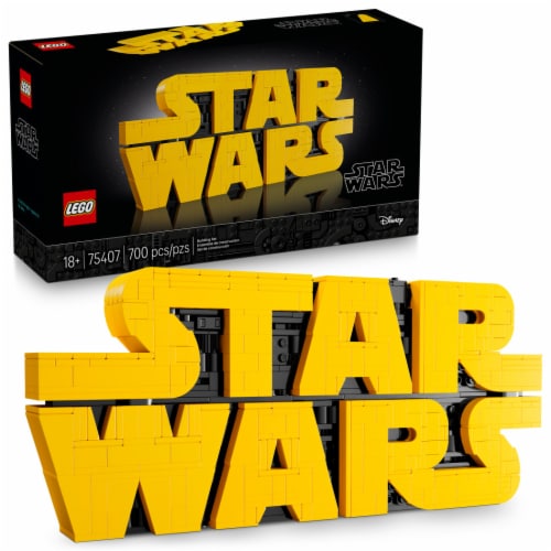 LEGO Star Wars Brick-Built Star Wars Logo 75407 Perspective: front