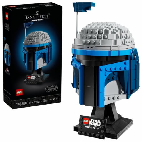 LEGO Star Wars Jango Fett Helmet DIY Model Kit 75408 Perspective: front