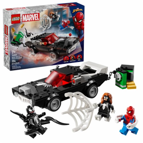LEGO Marvel Spider-Man vs. Venom Muscle Car Building Toy 76309 Perspective: front