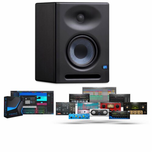 PreSonus 2777500109 Eris E5 XT 2-Way Nearfield Active Studio Monitor With Software Suite Perspective: front