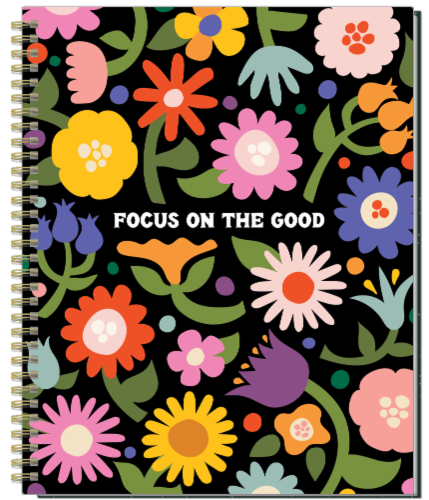 Me & My Big Ideas Bold & Blocky Flowers Planner Perspective: front