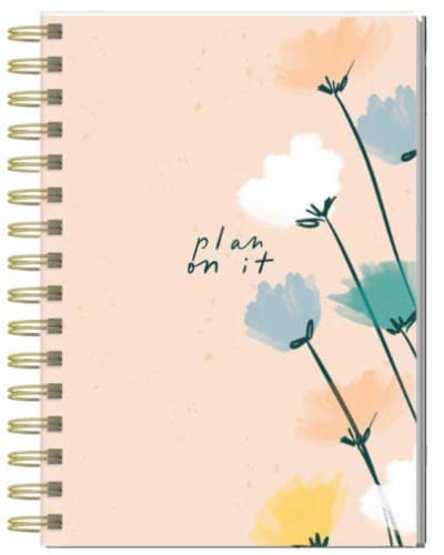 2026 Organized by HP Petal Poetry 12 Month Planner Perspective: front
