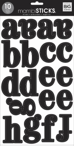 Me & My Big Ideas Medium Letter & Number Stickers Perspective: front