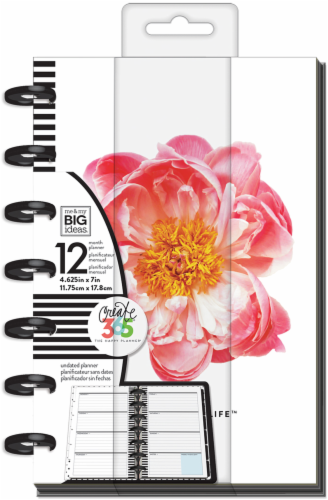 Me and My Big Ideas 12-Month Floral Happy Planner® Perspective: front