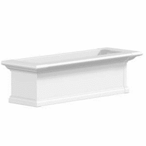 Mayne 4823W Yorkshire 3 Foot Window Box - White Perspective: front