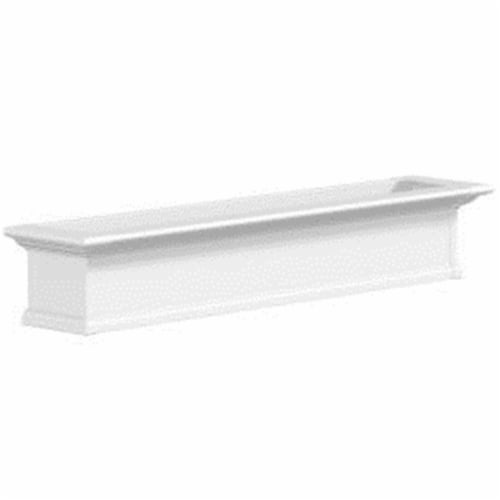 Mayne 4825W Yorkshire 5 Foot Window Box - White Perspective: front