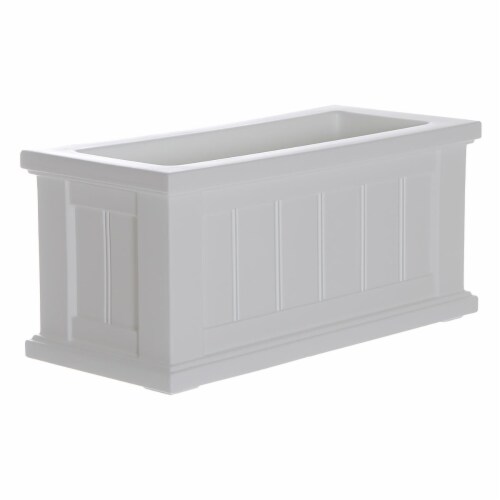 Mayne Cape Cod Patio Planter 24x11 Black