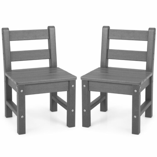 2 PCS Kids Chairs Indoor Outdoor Heavy Duty All Weather Children