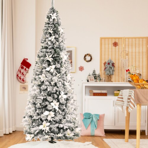 7 foot snow christmas tree deals