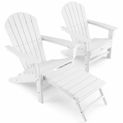 Adirondack ottoman white discount
