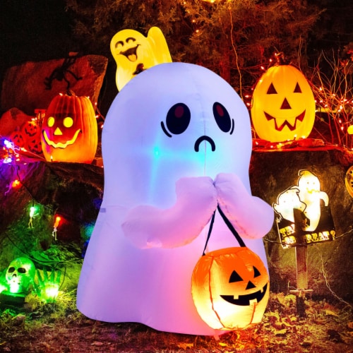4FT Inflatable Halloween Ghost Festival Pumpkin Decoration w