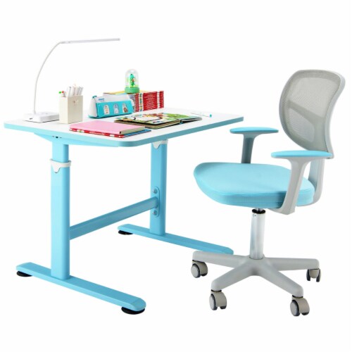 Gymax Kids 23'' Adjustable Height Desk Or Activity Chair Chair and