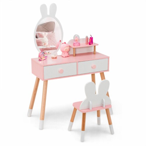 Lil Legs Bunny Set Pink/White