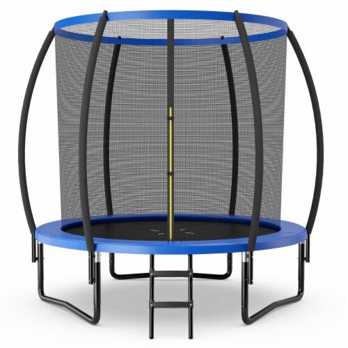 10FT Recreational Trampoline w/ Ladder Enclosure Net Safety Pad Outdoor  Blue, 1 unit - Pay Less Super Markets