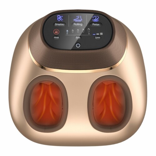 Shiatsu Foot Massager Massage Machine Kneading Rolling Air Compression for Foot Perspective: front