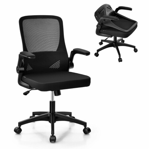 Ergonomic Office Chair With Foot Rest, Lumbar Support With Flip-Up Arms, 1  - Kroger