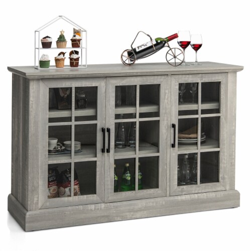 Glass shop buffet server
