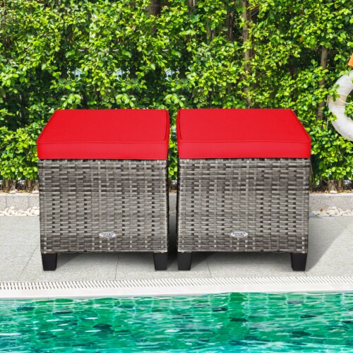 Rattan footrest on sale