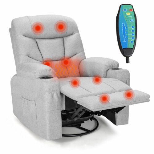 Gymax massage store recliner chair
