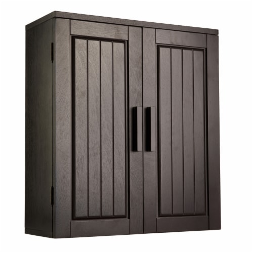 Elegant Home Fashions Wooden Over the Toilet Storage Cabinet Space