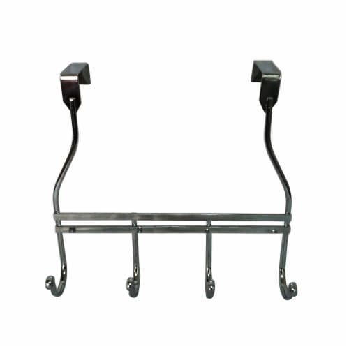 Elegant Home Fashions Bathroom Shower Hanger Hooks Towel Rack Chrome ESC-020 Perspective: front