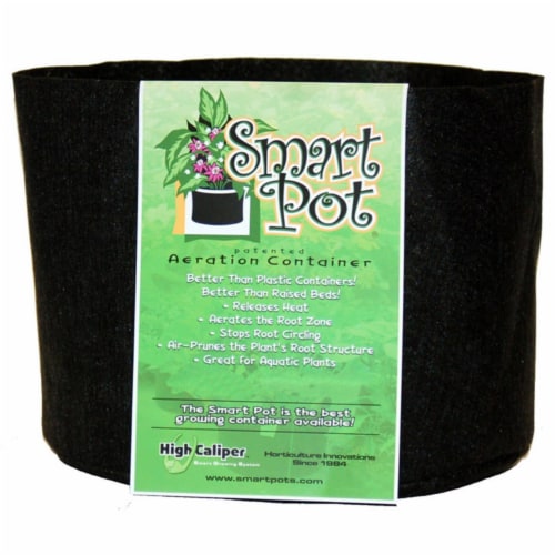 Smart Pot Salad & Herb Grower Pot-Black Perspective: front