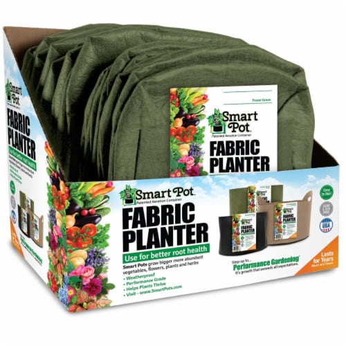 Smart Pot 5035665 7 gal Salad & Herb Grower, Green Perspective: front